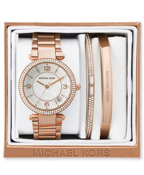 michael kors square watch and bracelet set|Michael Kors matching sets.